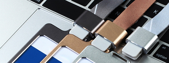  What is the metal buckle on the lanyard made of